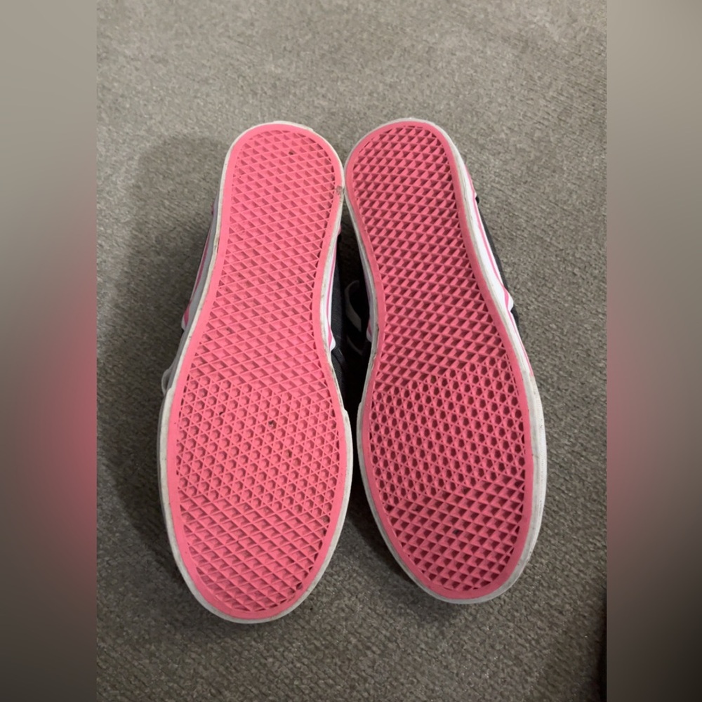 Vans Pink Grey And White Lace Shoes Women’s Size 6.5 - Picture 7 of 8